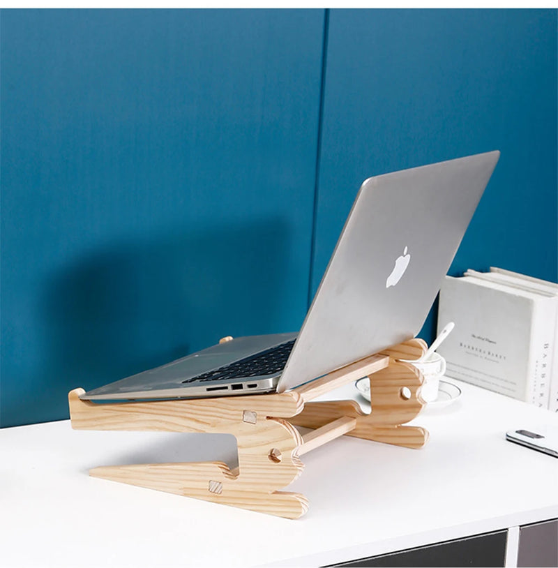 Universal Wood Laptop Stand For Desk