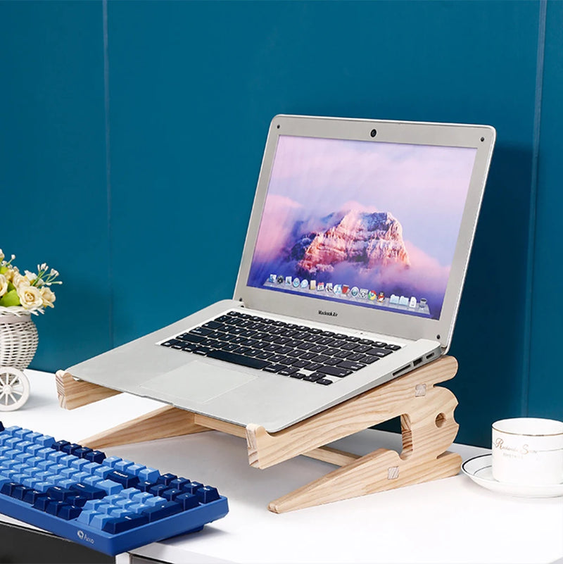 Universal Wood Laptop Stand For Desk