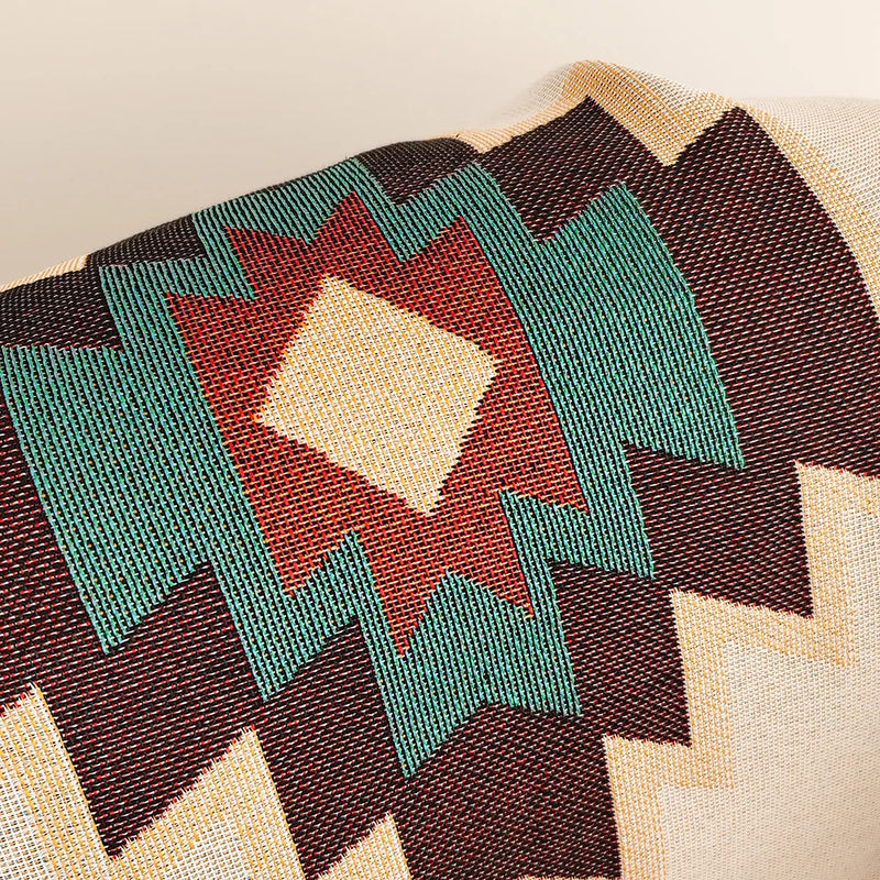 Bohemian Boho Blanket Throw with Fringe