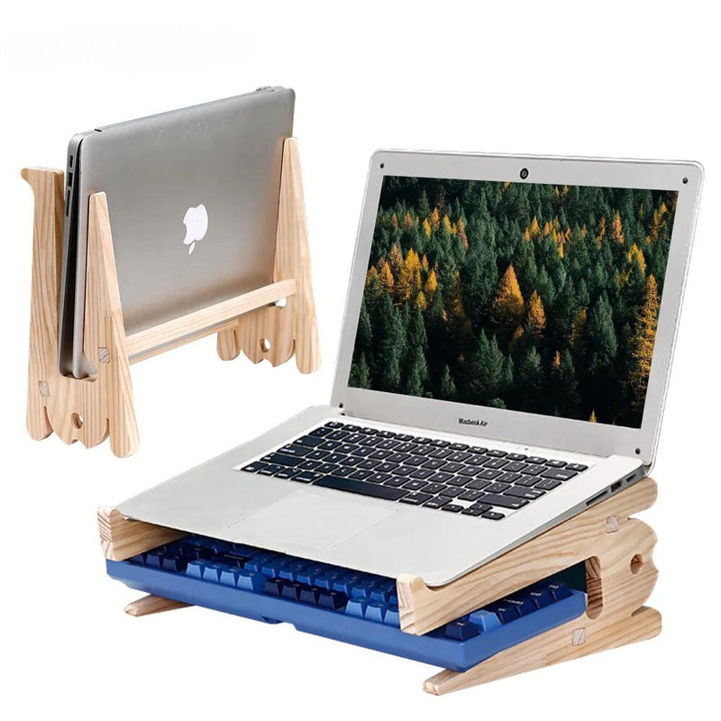 Universal Wood Laptop Stand For Desk