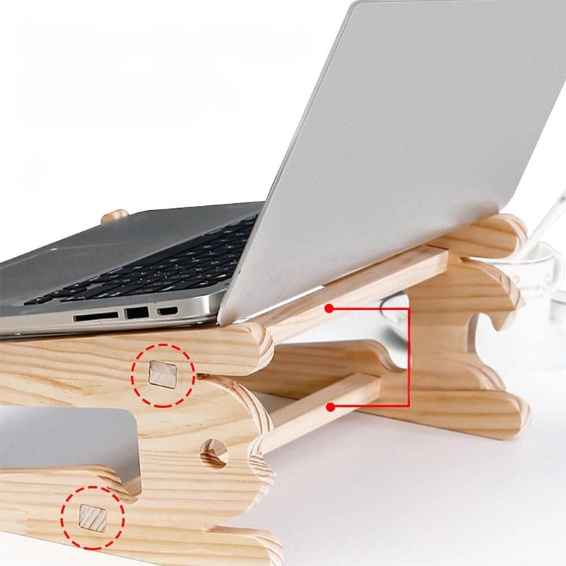 Universal Wood Laptop Stand For Desk