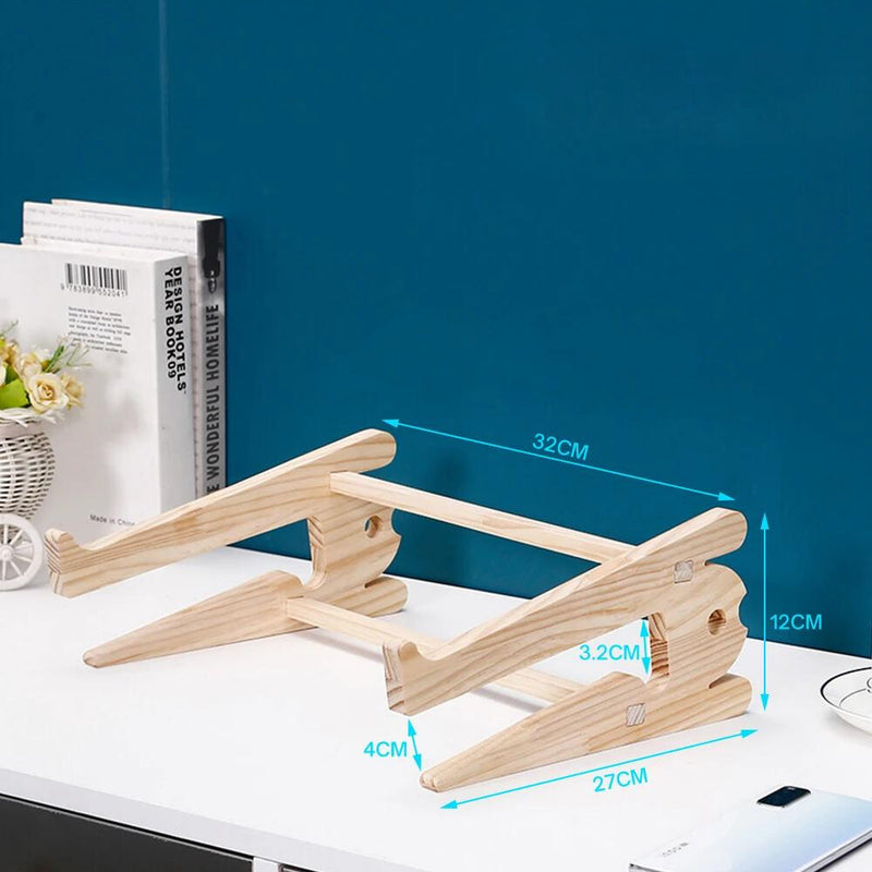 Universal Wood Laptop Stand For Desk